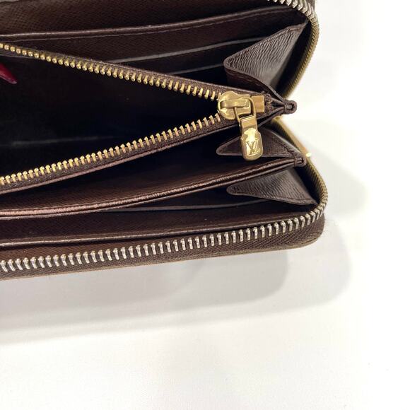 Louis Vuitton Zippy Wallet Damier Ebene Long Zip Around Brown Classic Check - Picture 15 of 16